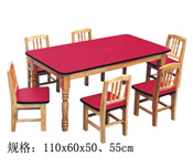木质幼儿桌 HL61038