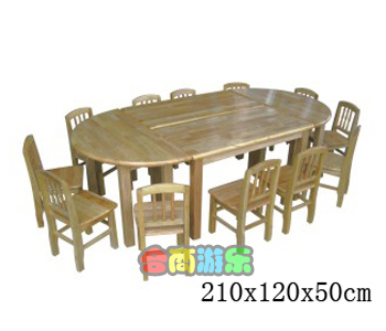 木质组合多人桌 HL61052