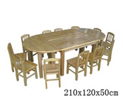 木质组合多人桌 HL61052